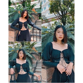 Princess Top áo đan dây cách điệu