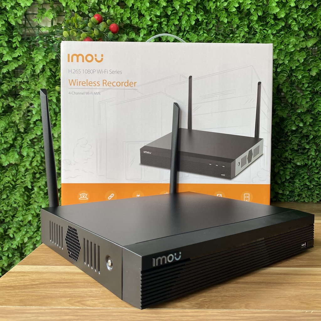 Đầu ghi hình IMOU 4 kênh, không dây, cho camera IMOU NVR1104HS-W-S2 - Hàng chính hãng