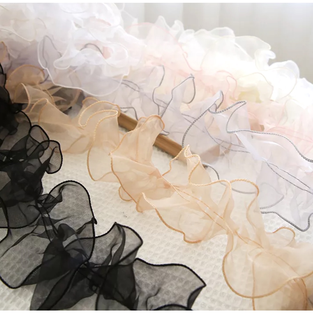 Ruy băng voan nhún bèo