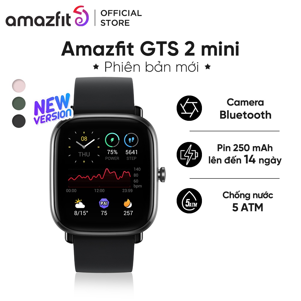 Đồng hồ thông minh Amazfit GTS 2 mini (phiên bản mới) - Hàng Chính Hãng - Bảo Hành 12 Tháng