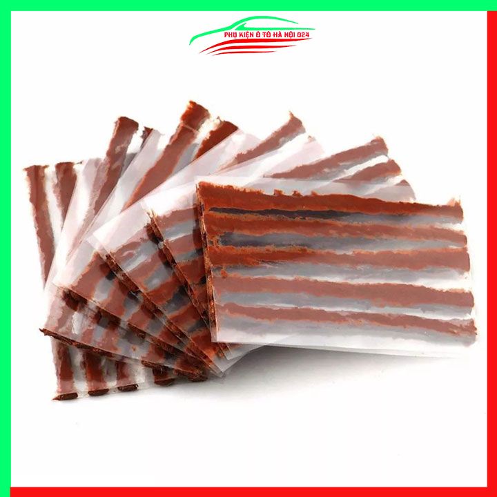 Bộ 5 miếng vá lốp không săm, vá lụi lốp ô tô, xe máy nhanh chóng, tiện lợi