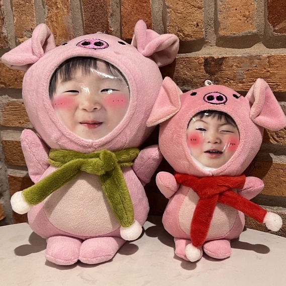 GẤU BÔNG IN HÌNH NOEL SIZE VỪA - GẤU BÔNG CÓ KHĂN CHOÀNG SIZE 22-24CM