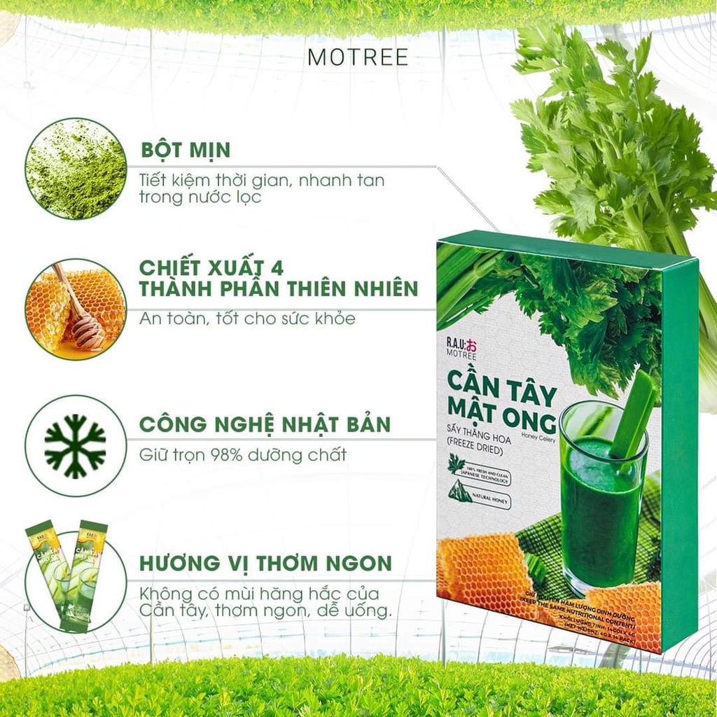 Xả Hàng Bột cần tây mật ong motree giảm cân tạm biệt mỡ thừa, giữ dáng đẹp