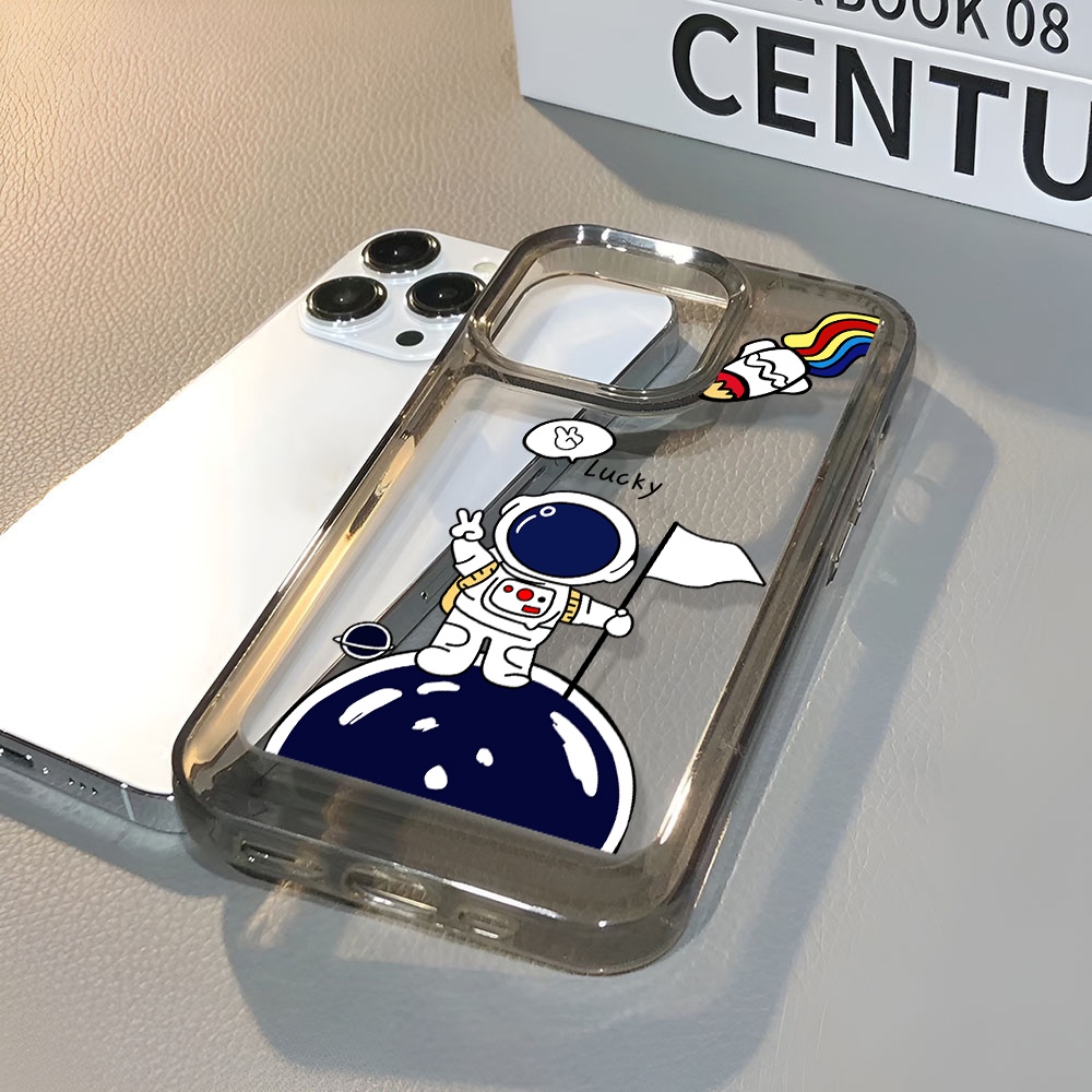 Ốp Điện Thoại Trong Suốt Hình Phi Hành Gia Cho iphone 14 Pro Max 13 11 12 7Plus X XR XS Max 8 7