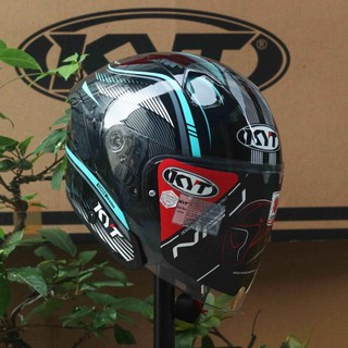 Nón KYT 3/4 NFJ Aqua Blue