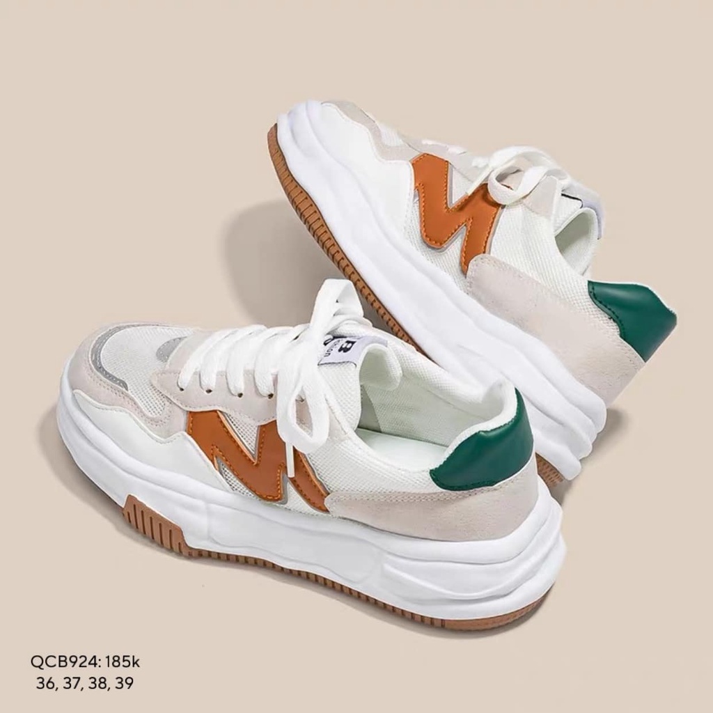 Giày sneaker phối màu chữ M CHIBEST QCB924