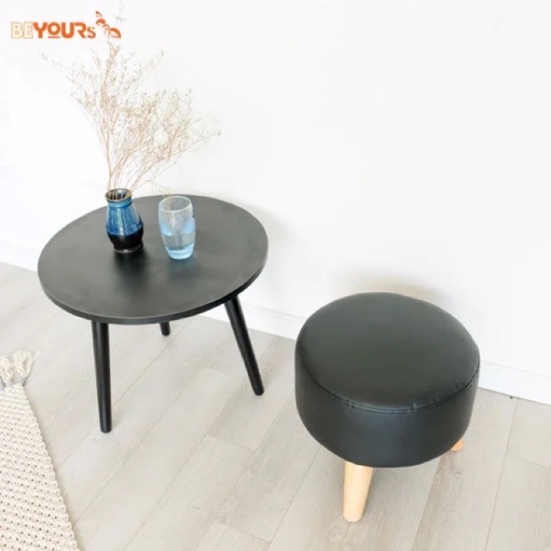 Ghế đôn chân gỗ, ghế đôn sofa bàn trà