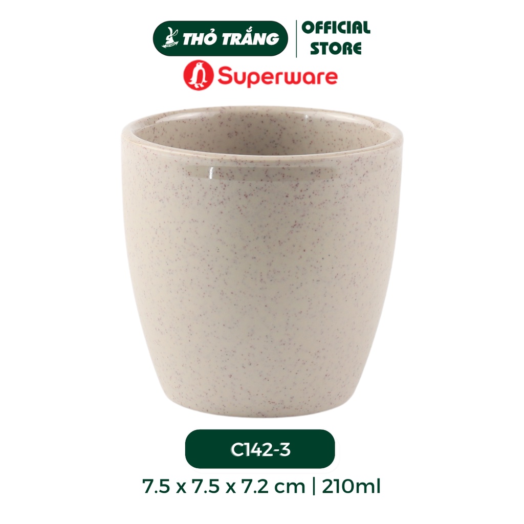 Ly lùn melamine chất liệu khó bể vỡ hàng Thái Lan 200 ml nhiều màu C142