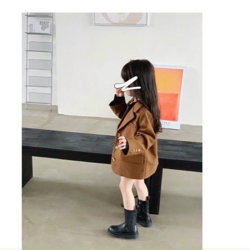 Áo vest cho bé màu nâu và be