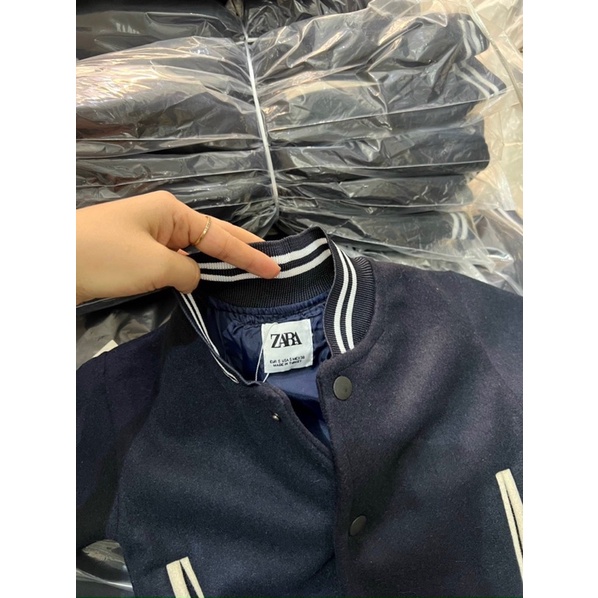 Áo khoác dạ bomber cho bé trai