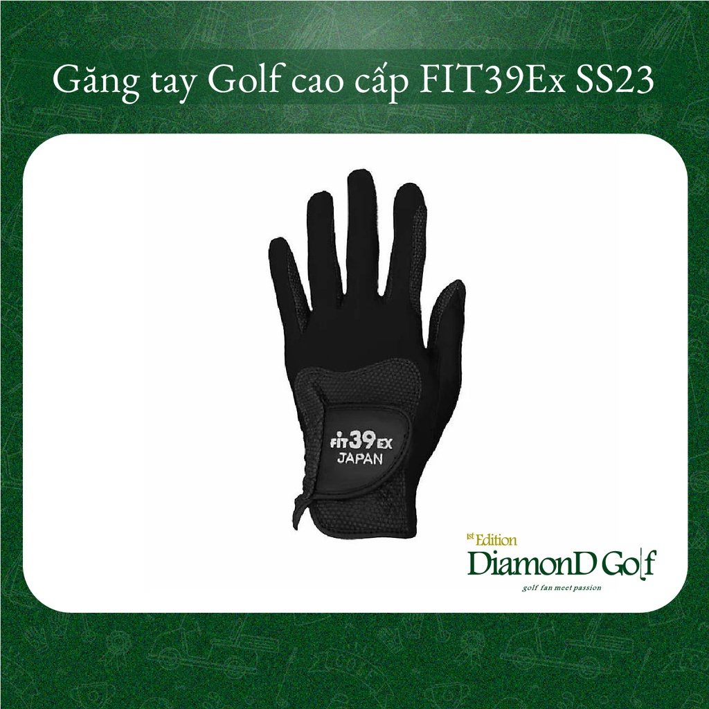 Găng tay Golf vải cao cấp, có thể giặt máy, độ bền cao Fit39Ex Japan 2023