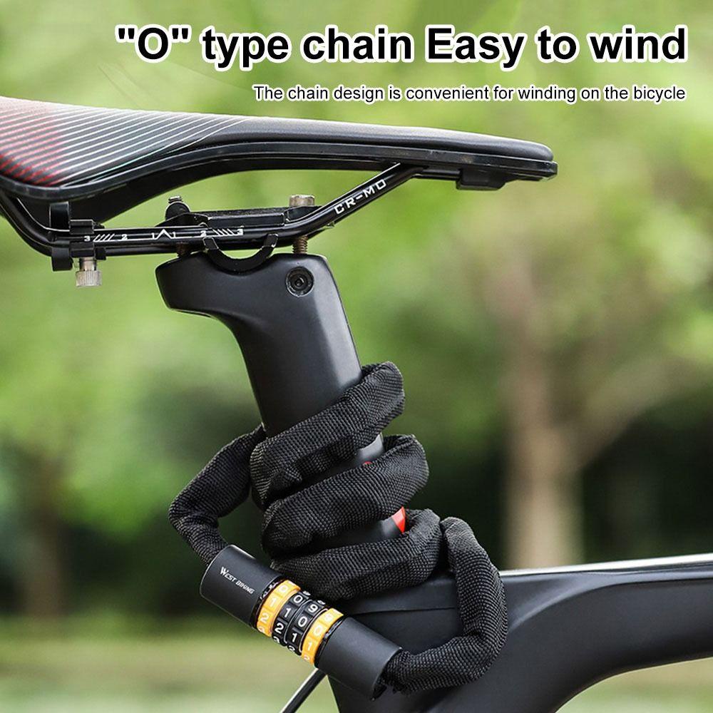 Dây Xích Khóa Xe Đạp Có Mật Khẩu An Toàn Tiện Dụng