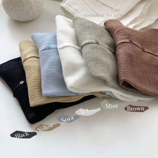 Áo len tăm mềm cúc pastel