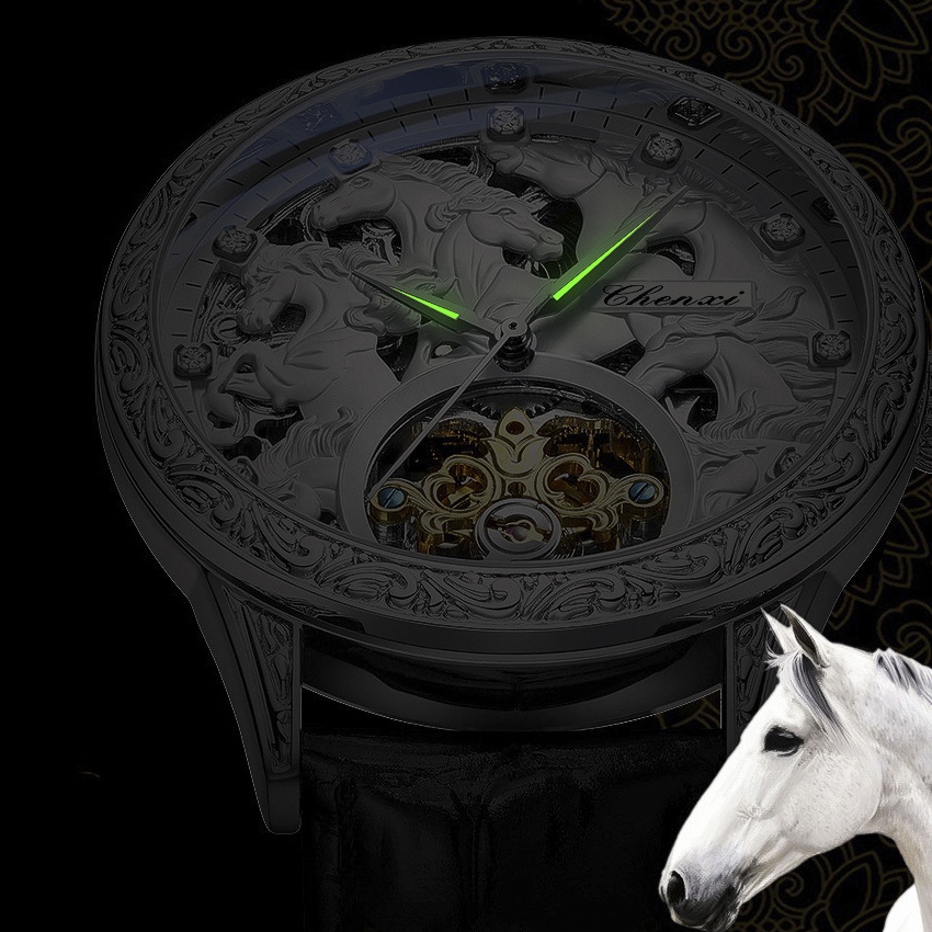 Đồng hồ Nam Máy Cơ Automatic phiên bản đặc biệt Mã Đáo Thành Công Chính Hãng Chenxi