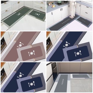 LuxHome ❤️Thảm trải sàn bếp silicon siêu thấm, Thảm bếp chống trượt cao cấp