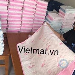 (140x200cm)- Ga chống thấm cotton 4 lớp VIETMAT (katydang)