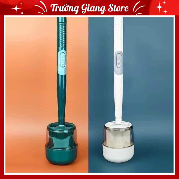 Chổi Cọ Toilet Bằng Silicon Có Bình Chứa Xà Phòng Tiện Dụng