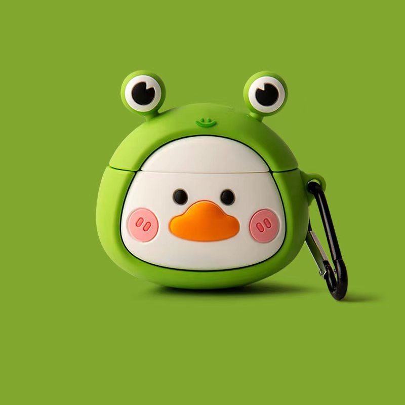 Hoạt Hình Vỏ Bảo Vệ Hộp Sạc Tai Nghe oppo enco buds 2 Hình Chú Vịt Vàng & Ngôi Sao Nhỏ Dễ Thương
