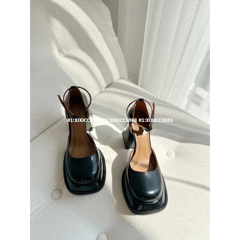 Giày Mary Gót Cao Dày Quai Thẳng Phong Cách Mới 2022 Cho Nữ