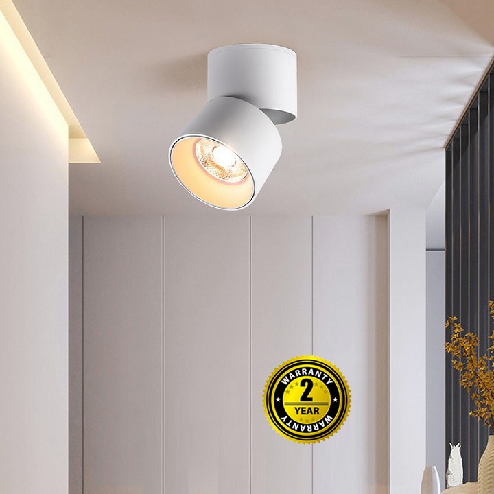 Đèn led ống bơ xoay 360, Xoay góc chiếu điểm sản phẩm