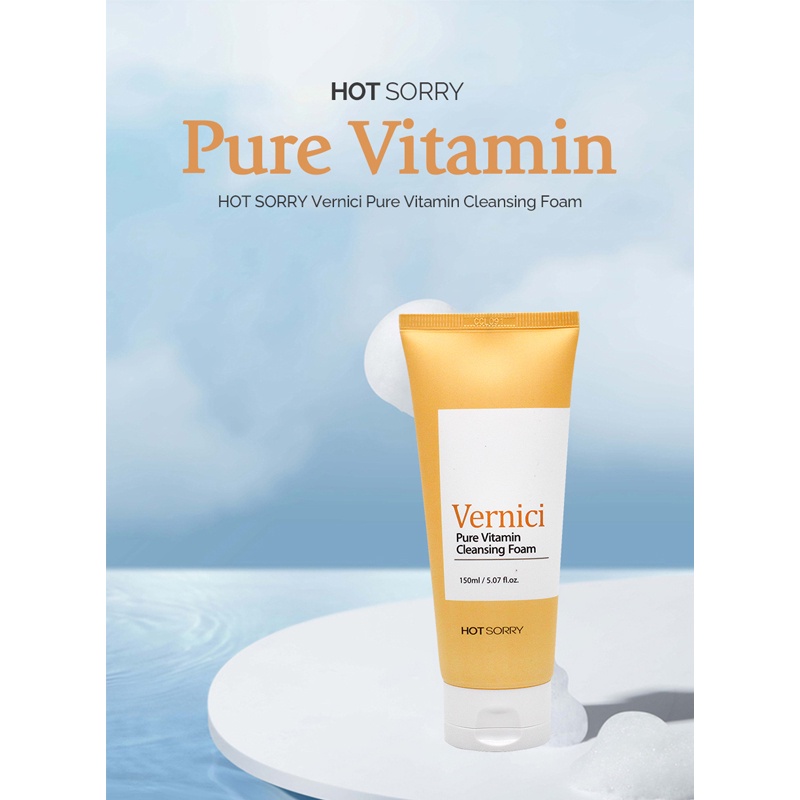 Sữa rửa mặt tạo bọt HOT SORRY Vernici Pure Vitamin 150ml