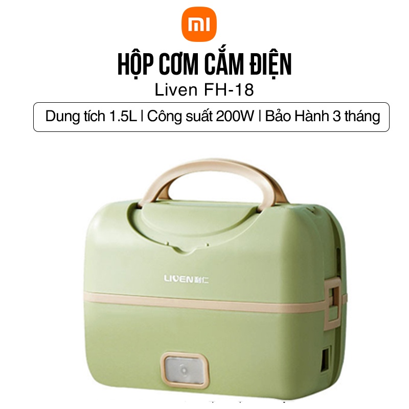 Hộp cơm cắm điện giữ nhiệt Xiaomi Liven FH-18 hộp cơm văn phòng hâm nóng 2 tầng lõi inox 304 làm nóng siêu nhanh