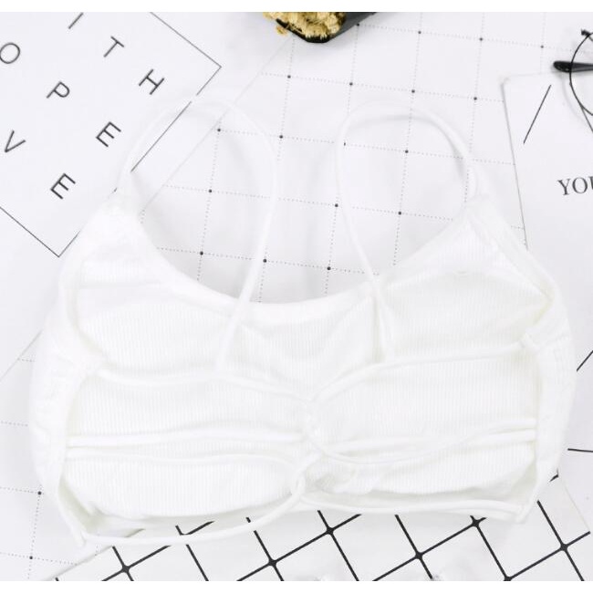 Áo Ngực Thể Thao Đan Dây Chéo Lưng Có Mút Đệm Thoáng Khí JP5