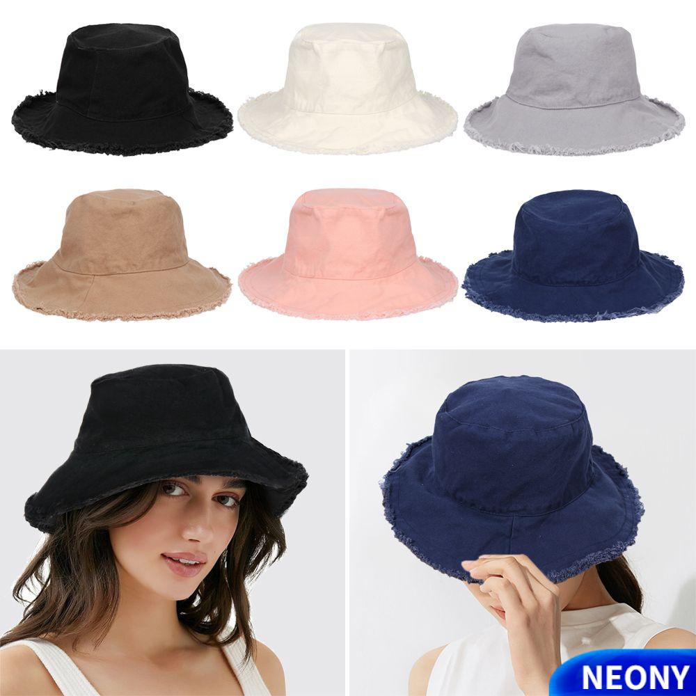 Nón Bucket Chất Liệu Cotton Phong Cách Harajuku Thời Trang Mùa Hè Cho Tuổi Teen / Câu Cá