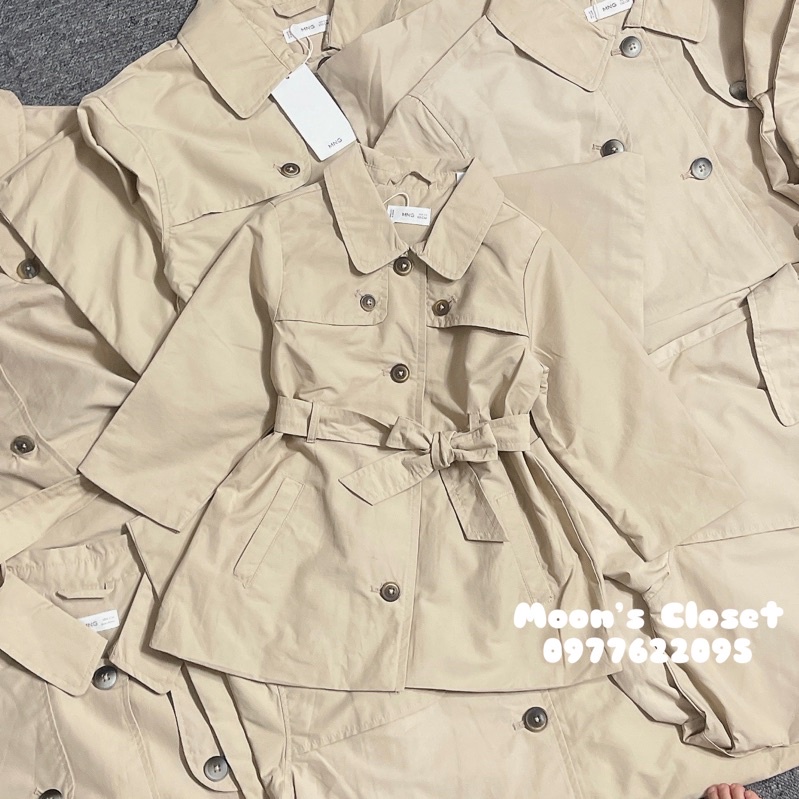Áo khoác măng tô MNG Size 12/18m-13/14y (10-50kg)