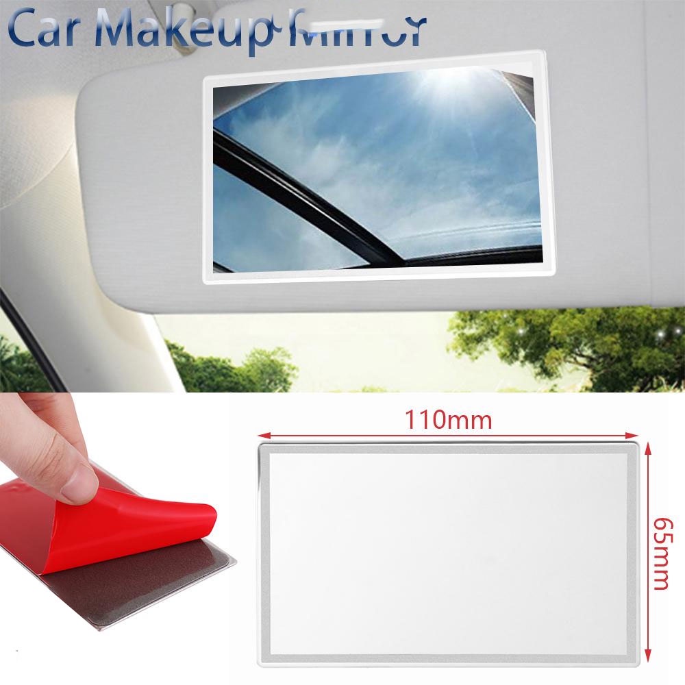 Gương Gắn Chắn Nắng Trang Điểm Trên Xe Hơi Thép Không Gỉ Tiện Dụng