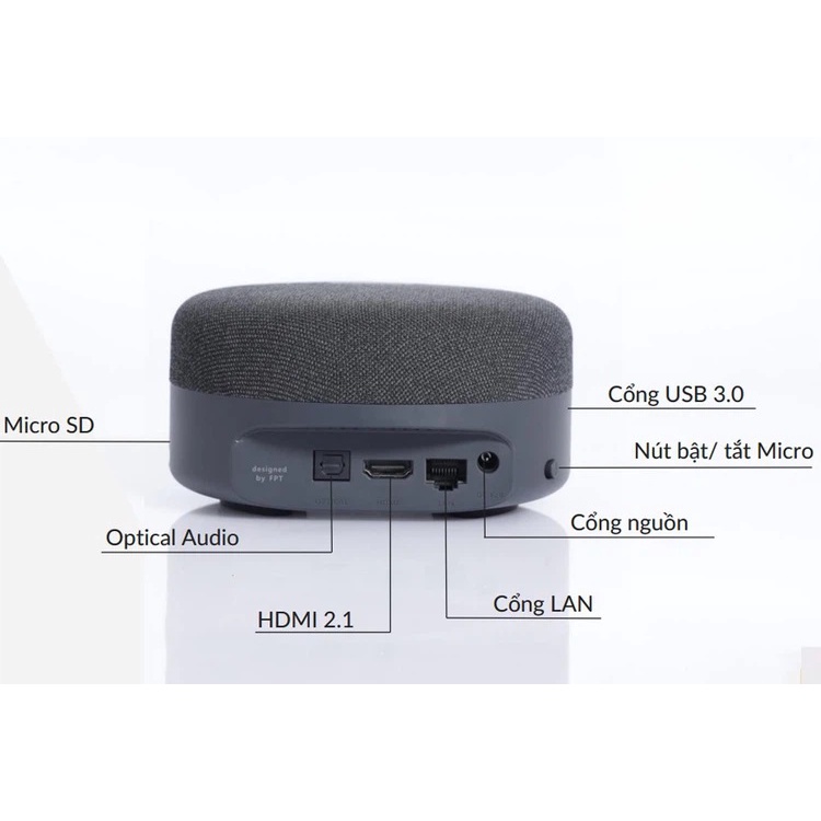 FPT Play Box S T590 - Kết Hợp Loa Thông Minh - Chạy Androi TV10 Ram 2G Rom 16G
