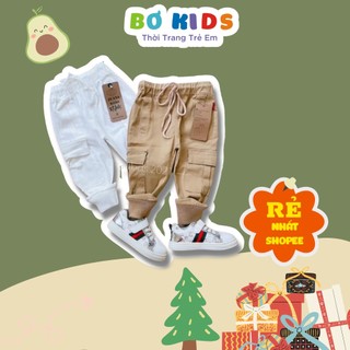 Quần kaki túi hộp bo gấu cho bé QUAN007