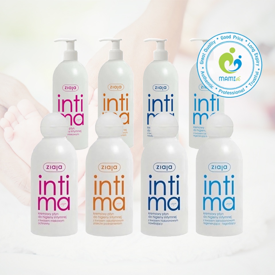 Dung dịch vệ sinh phụ nữ ddvs Intima Ziaja Ba Lan nhiều màu có nguồn gốc thiên nhiên