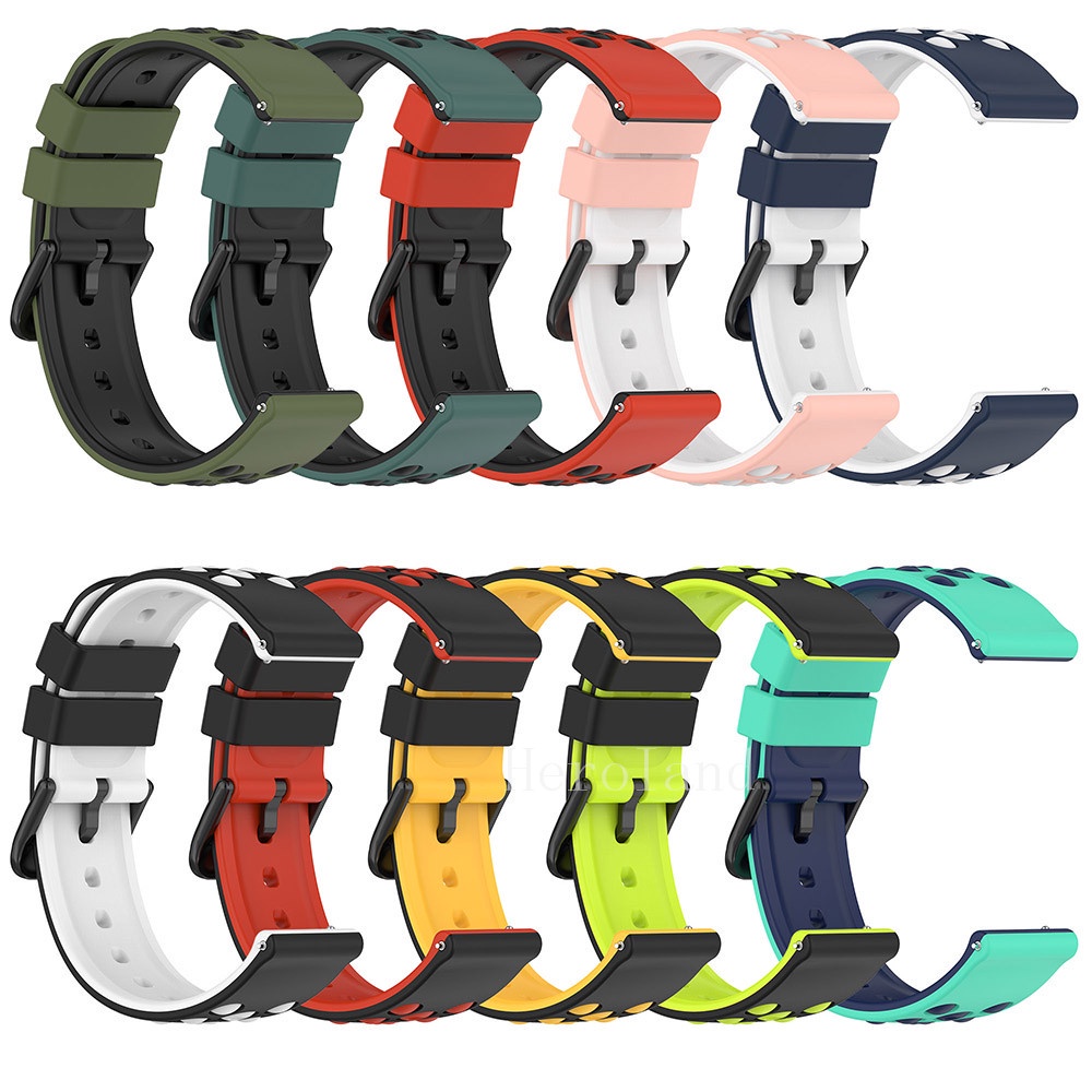 Dây Đeo Silicon 20mm Cho Đồng Hồ Thông Minh Huami Amazfit Bip U / Bip Lite GTS4 Mini 3 3Pro