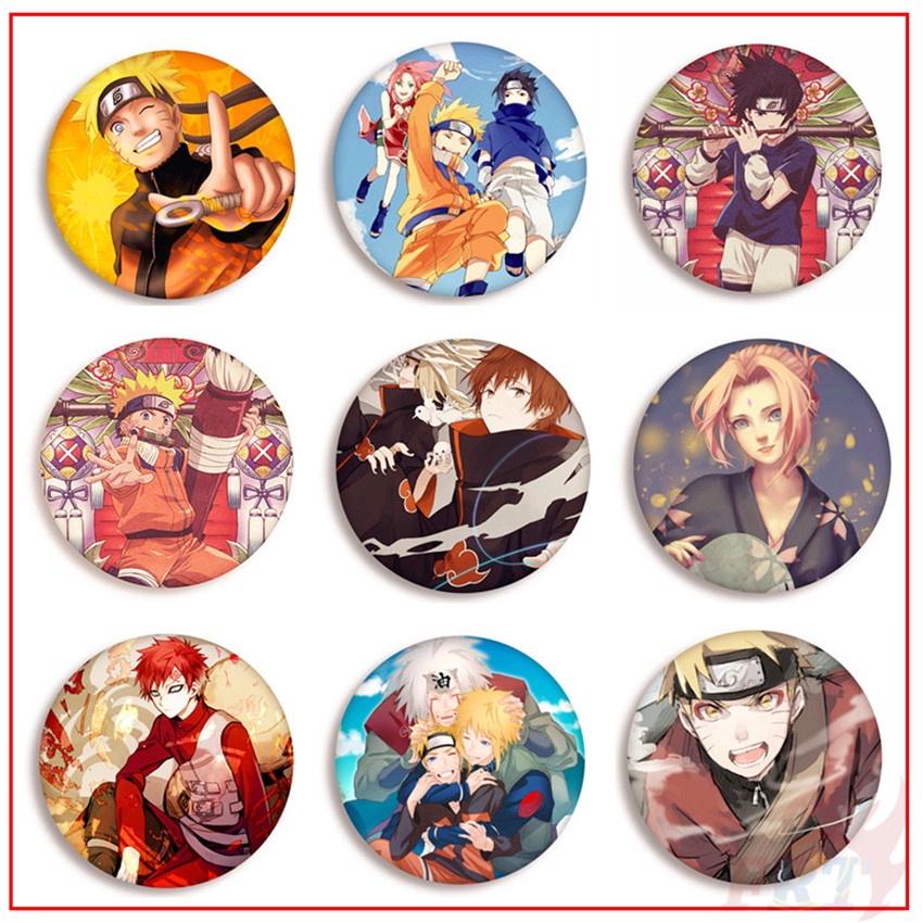 ❣️1 Cái 58MM NARUTO - Huy Hiệu Anime❣️ Ghim Cài Áo DIY Hình Anime