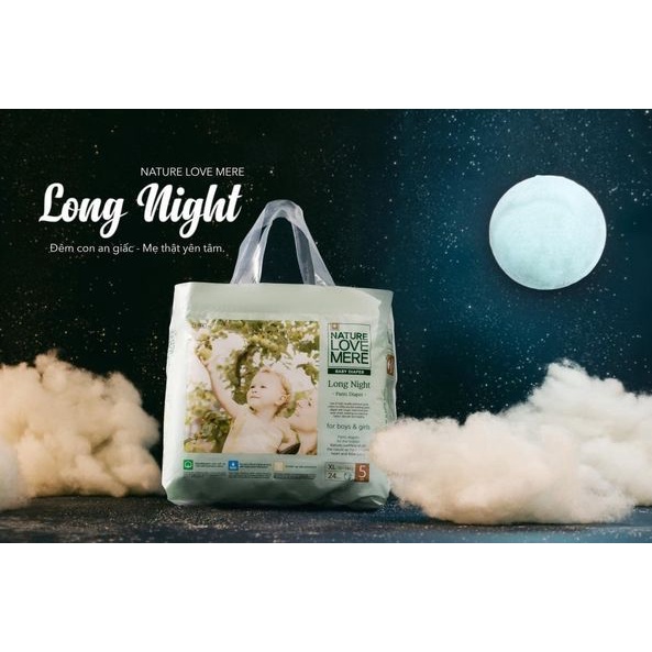 Combo 1 thùng Bỉm Quần NATURE LOVE MERE Longnight/bản đêm Nội Địa Hàn siêu mềm,siêu thấm hút Size XL20/XXL18