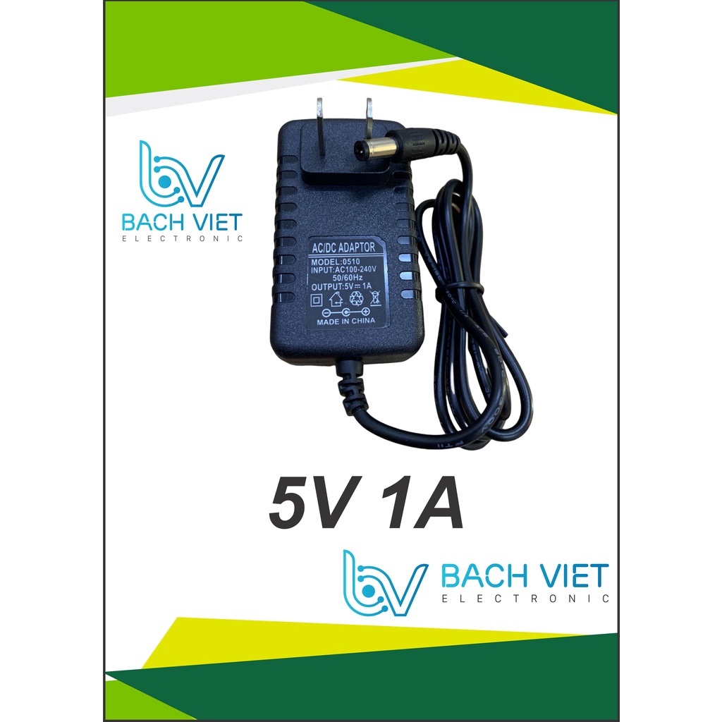 Adapter nguồn 3V / 4.5V / 5V / 6V / 7.5V / 9V / 12V - 1A / 2A / 3A / 5A - Jack DC 5.5mm