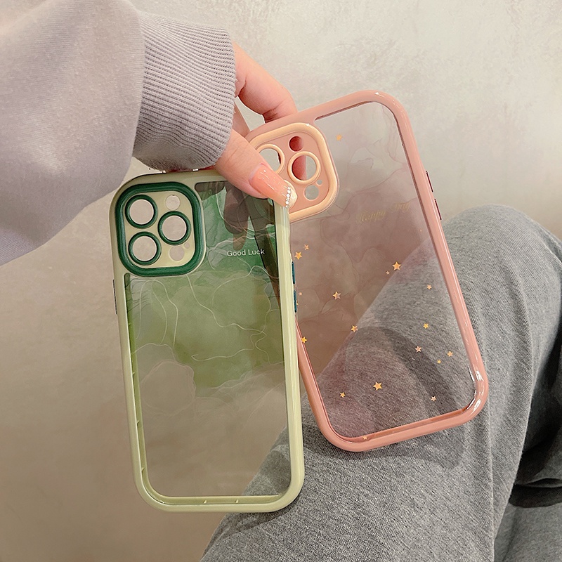 Ốp Điện Thoại Cứng Chống Sốc Trong Suốt Cho iPhone 14 13 12 11 Pro Max XS XR X