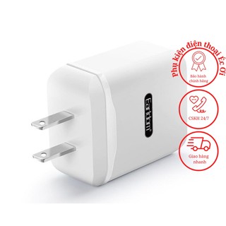 Củ sạc hỗ trợ 1 cổng ra usb typec sạc nhanh 3a earldom kc20