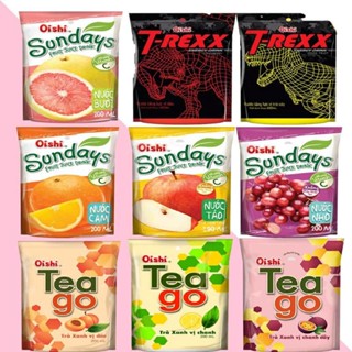  Nước trái cây Oishi thùng 10 gói 180ml 