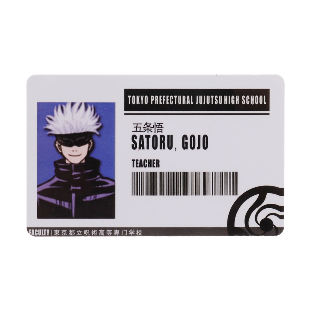 Bộ Thẻ Tên Bằng Nhựa PVC Hình YUJI Megumi Gojo Yuta Anime Jujutsu Kaisen Cho Người Hâm Mộ