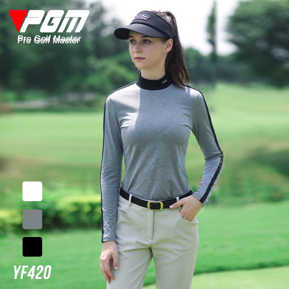 Áo Thun Đánh Golf Tay Dài Co Giãn Chống Lạnh Giữ Ấm Mùa Thu Đông Thời Trang Cho Nữ