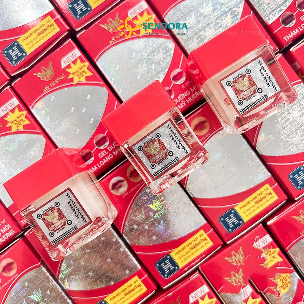 Gel dưỡng môi Mỹ Hương, Dưỡng môi ngừa thâm loang, kích màu môi  sau phun xăm