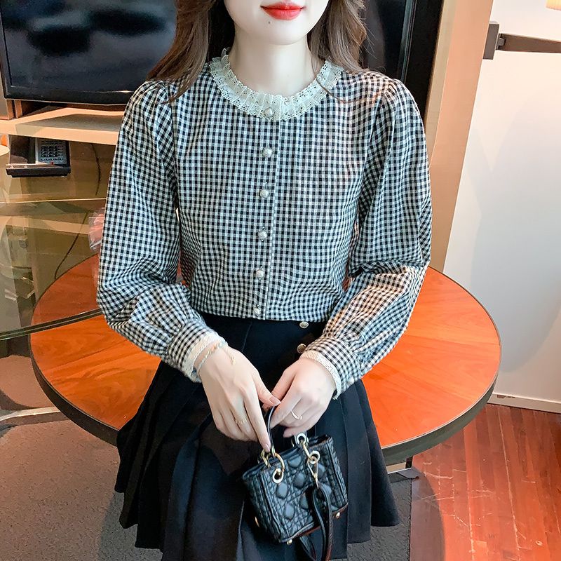 Sọc áo kẻ áo sơ mi phong cách hàn quốc nữ loe áo sơ mi tay dài màu trơn phong cách hàn quốc áo sơ mi phong cách hàn quốc áo kẻ áo sơ mi nữ phong cách hàn quố áo sọc 2022 áo nữ phong cách hàn quốc