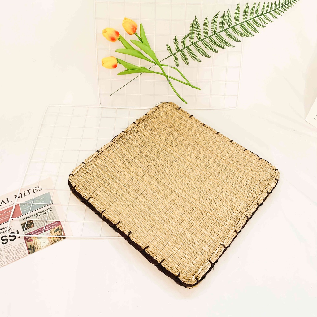 Đệm cói Ngồi Bệt, Nệm Cói Vuông SUNDY NC002 kích thước 40x5cm và 45x5cm