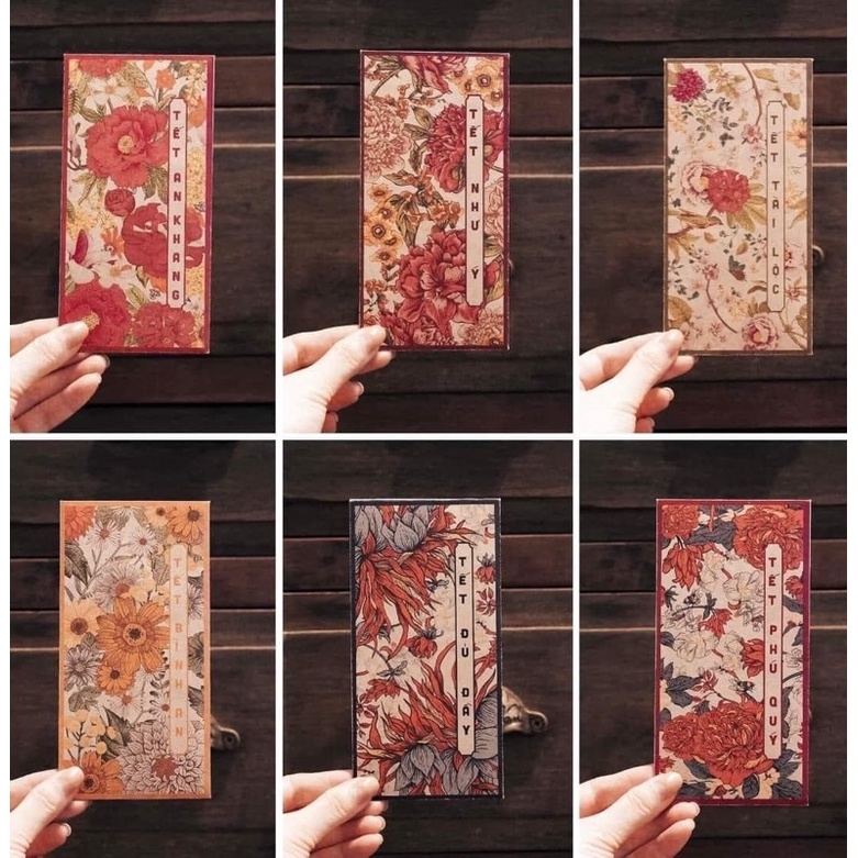 SET 100 LÌ XÌ HOA LÁ XUÂN