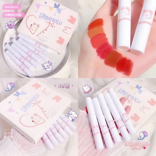 Set 6 son danmolu thỏ trắng