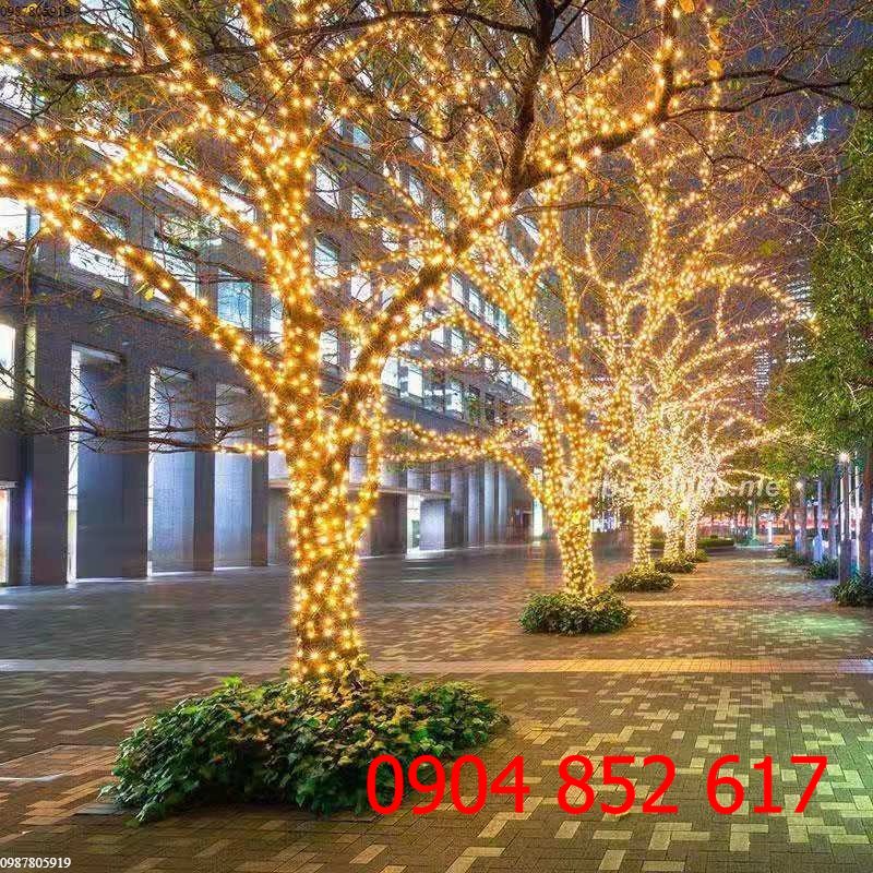 Đèn Led Dây Trang Trí 50 Mét ⚡𝗖𝗵𝗼̂́𝗻𝗴 𝗧𝗵𝗮̂́𝗺 𝗡𝘂̛𝗼̛́𝗰⚡ quán cafe, ngoài trời, sân vườn, giáng sinh, noel