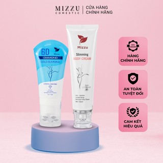 Kem tan mỡ bụng Mizzu - Combo siêt mỡ bụng Nóng Lạnh 150g