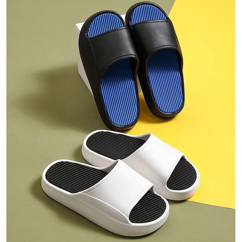 Dép bánh mì nam nữ quai ngang đế độn 5cm hàng loại 1 siêu êm